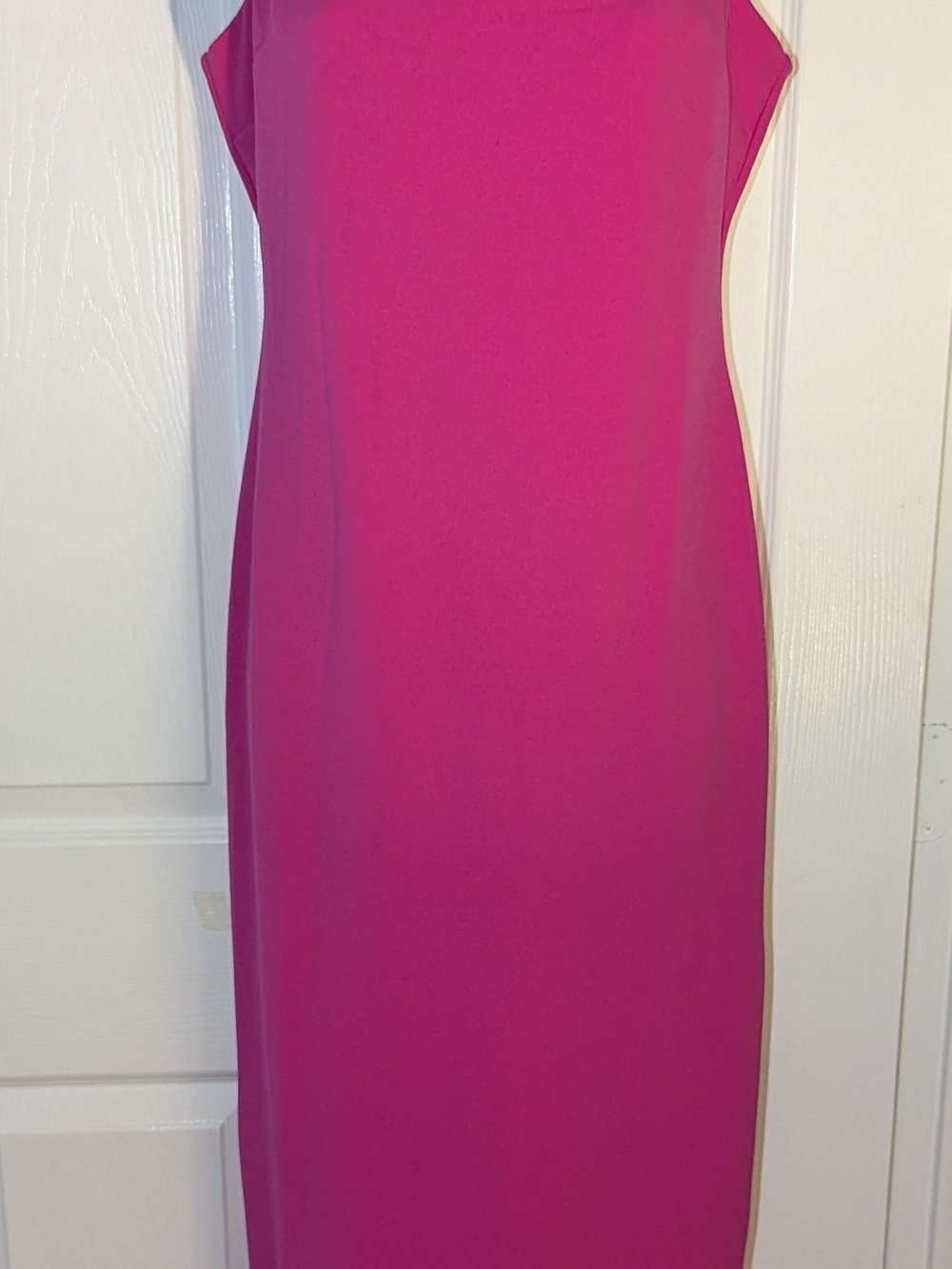 Lavender Brown NWOT Hot Pink Occasion Midi Dress Size L